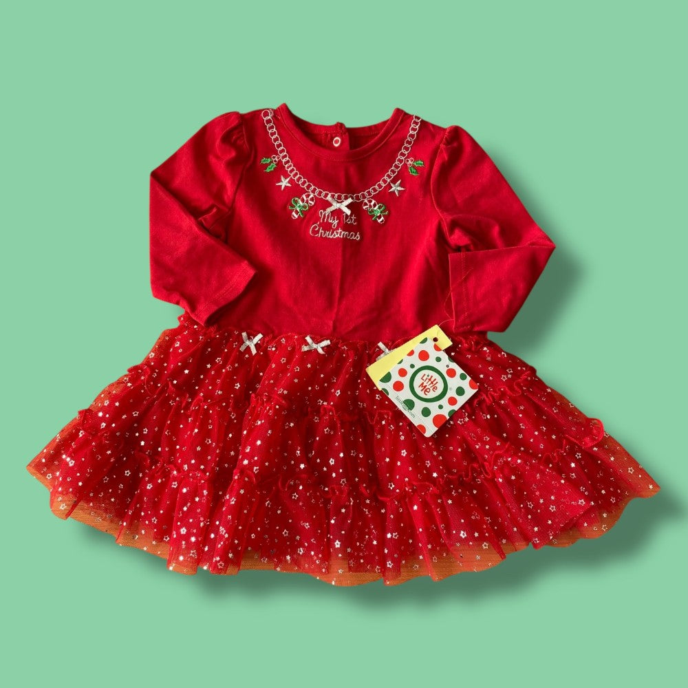 NWT Christmas Dress 12m