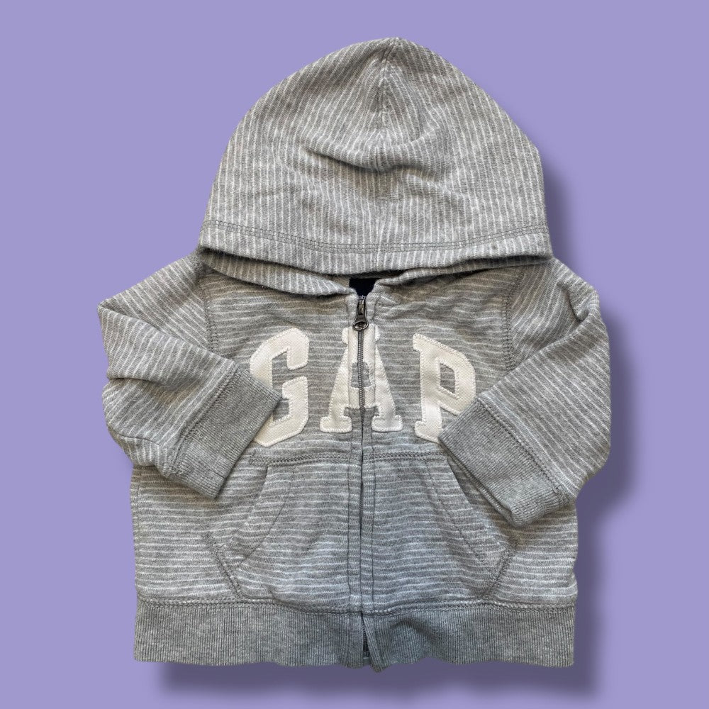 gap zip hoodie 6-12m