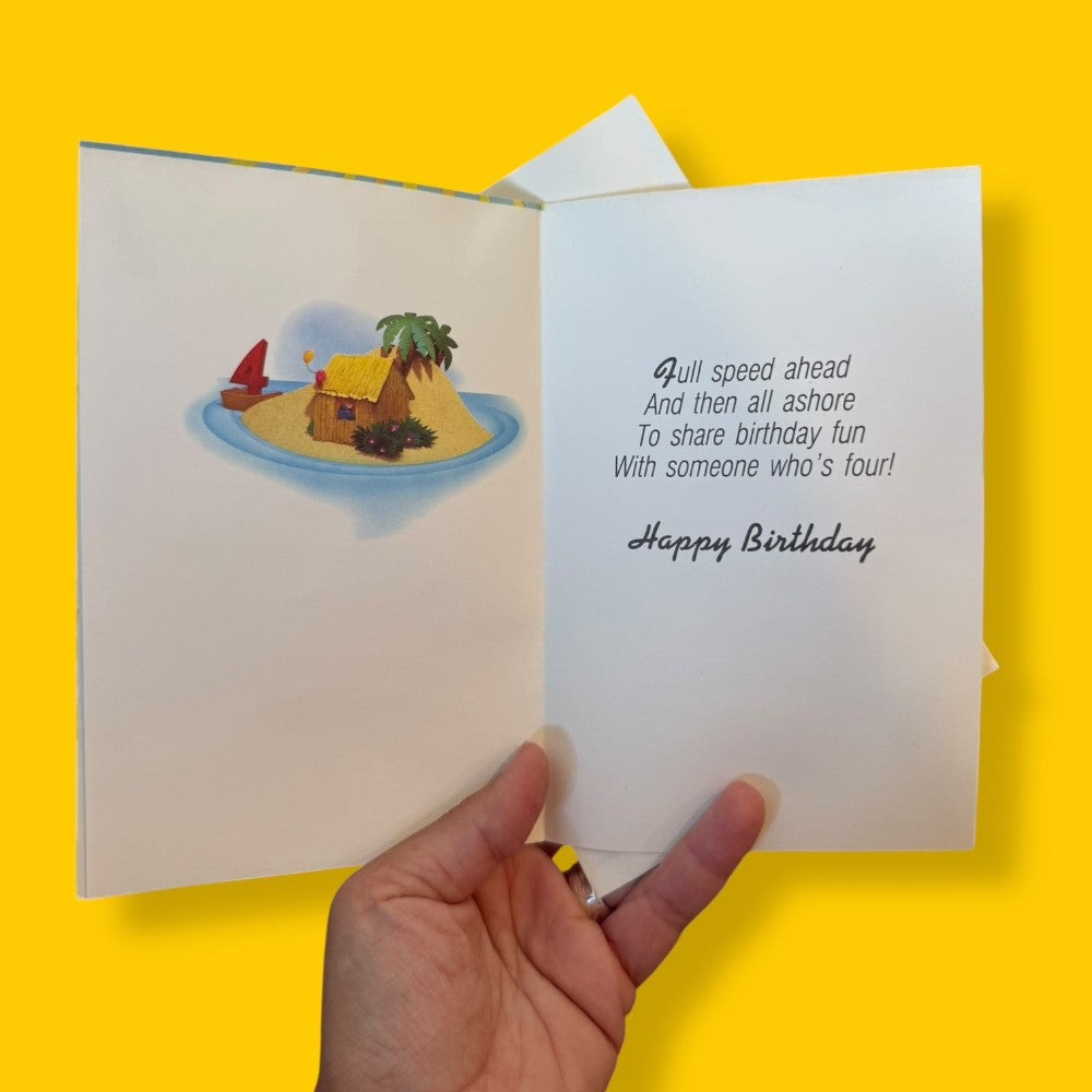 Vintage Card - Ahoy 4 Years