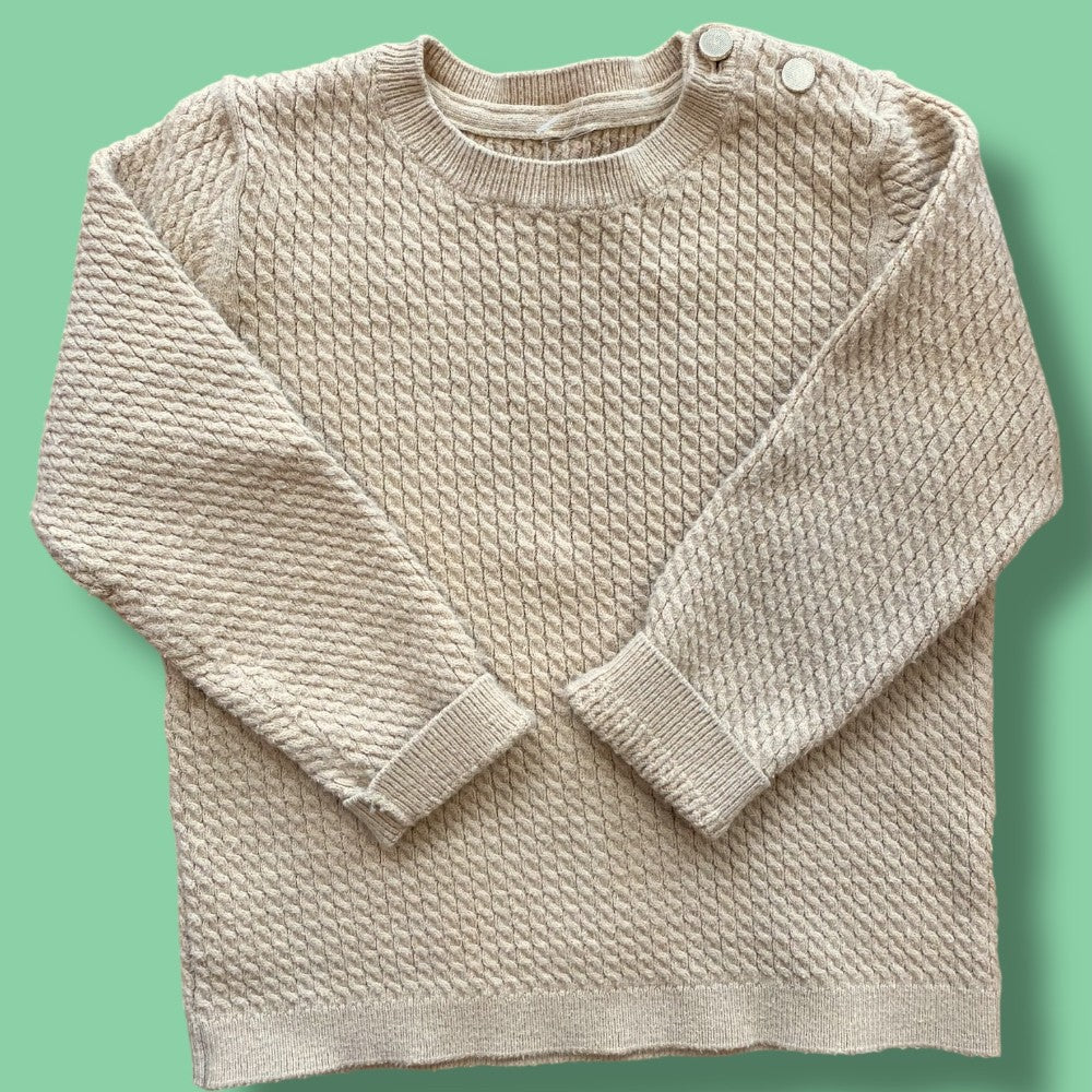 tan sweater 12m