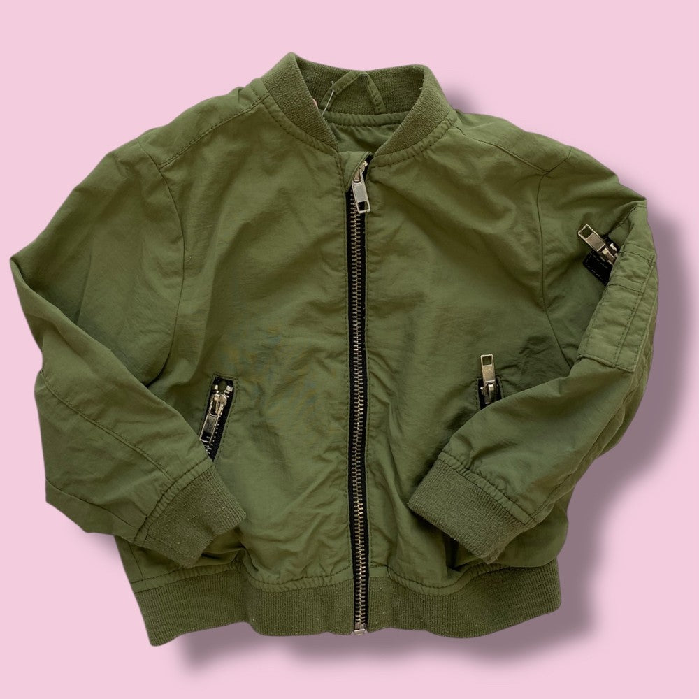 h&amp;M green jacket 2y