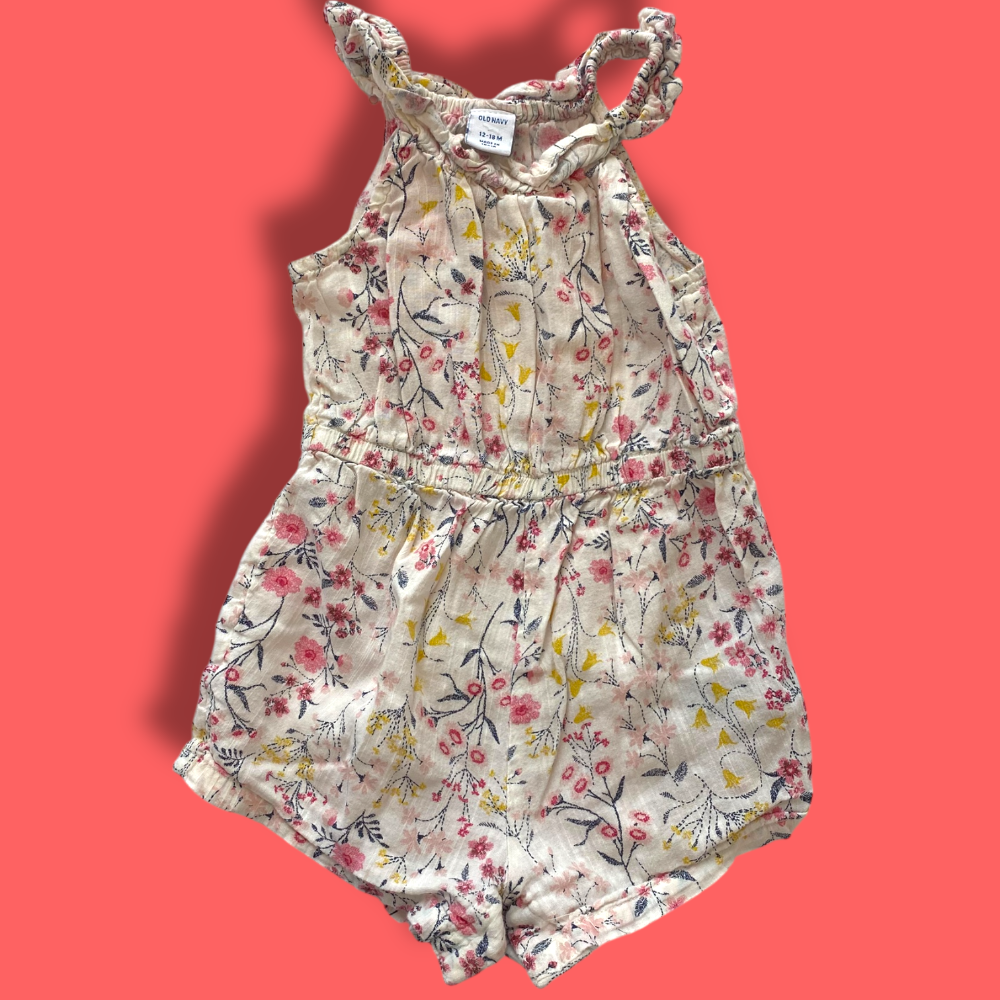 Old navy Floral Romper 12-18m