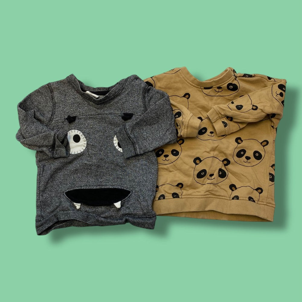 h&amp;M set of 2 tops 6-9m
