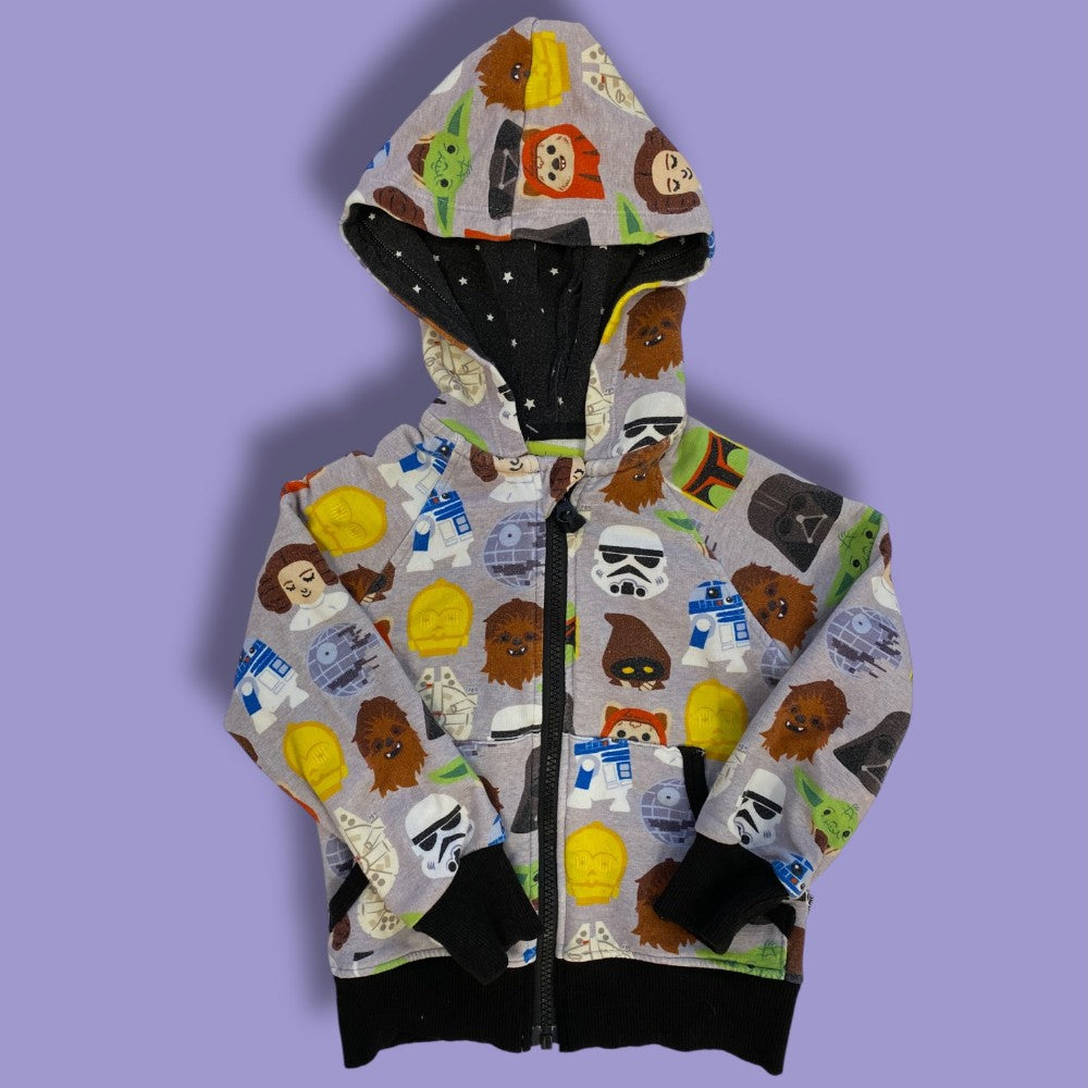 little sleepies play collection star wars zip up 3y