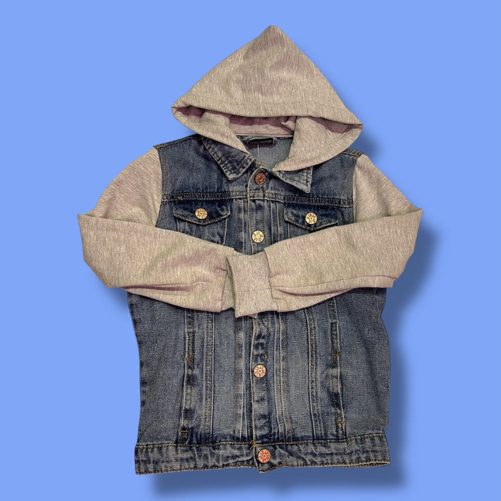 little bipsy denim hooded jacket 3y