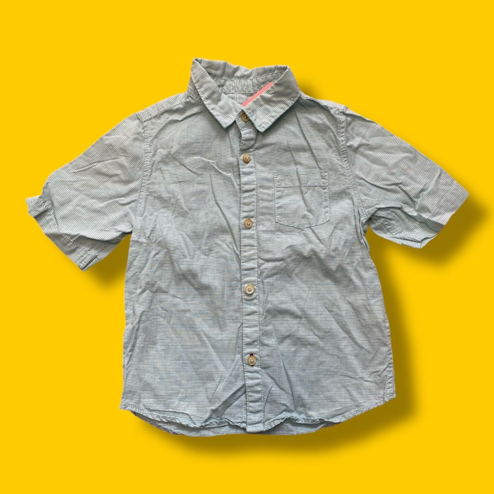 zara button tee 4/5y