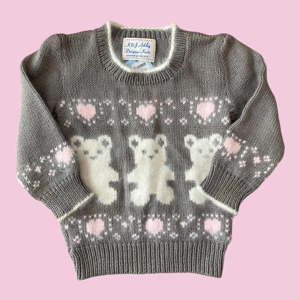 beautiful bear sweater fits 2/3y