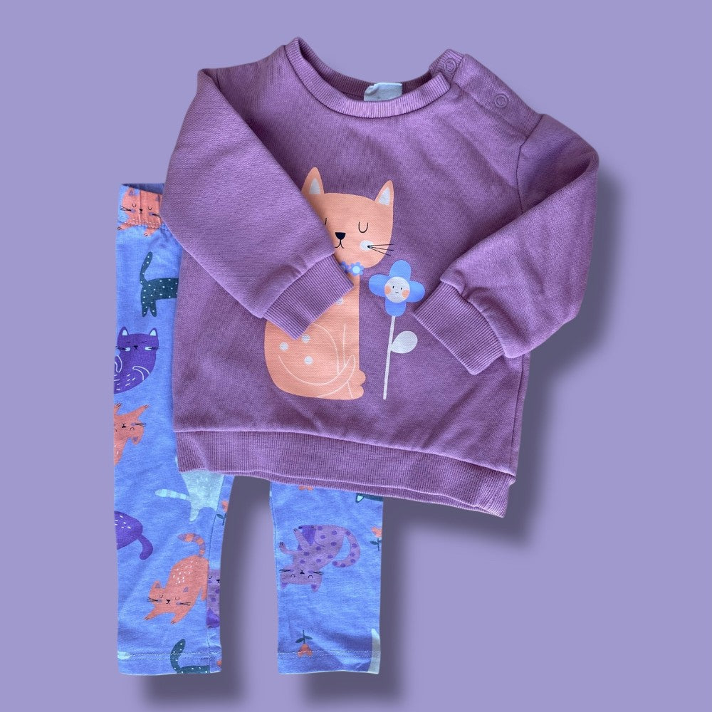 mandarine &amp; co cat 2 piece set 6m
