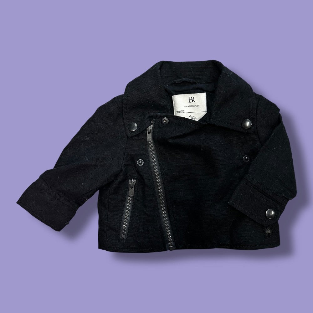 banana republic black zip 6-12m