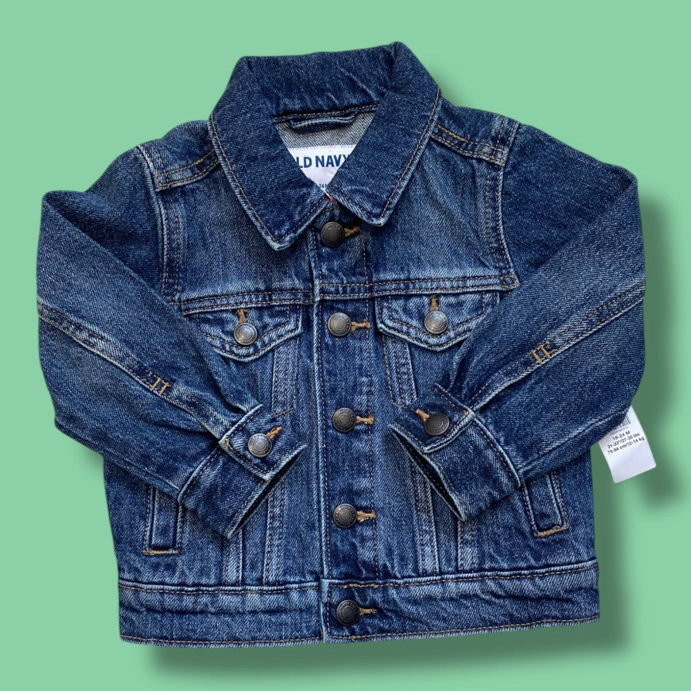 NWT old navy denim jacket 18-24m