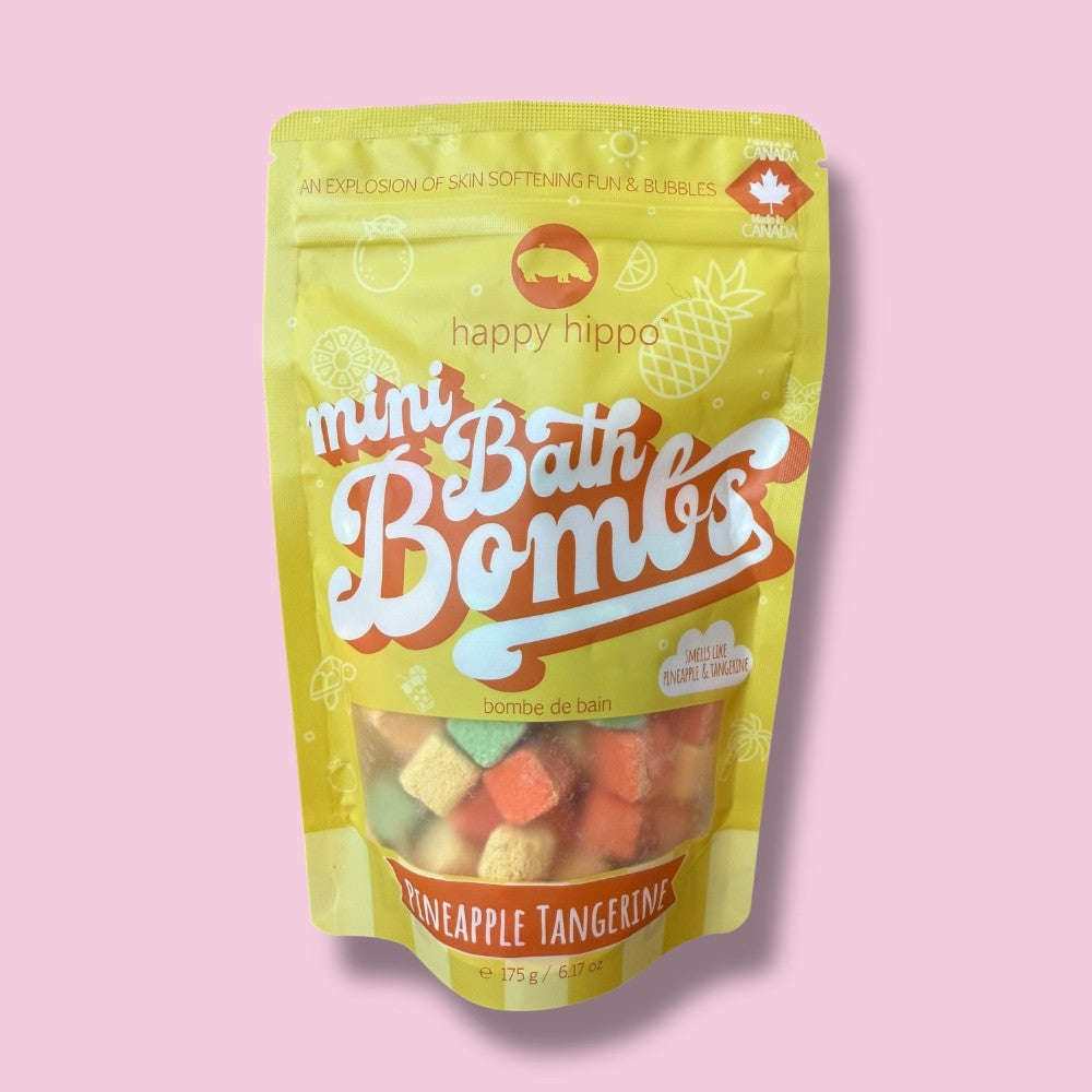Happy Hippo Pineapple Tangerine Mini Bubble Bombs