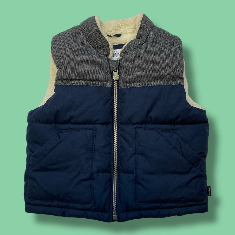 gap padded vest 18-24m