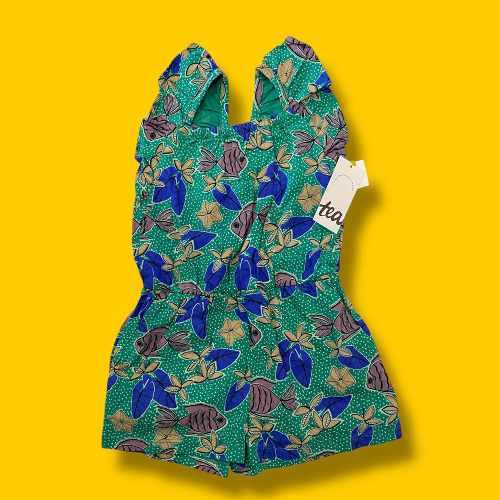 tea tropical romper 2y NWT