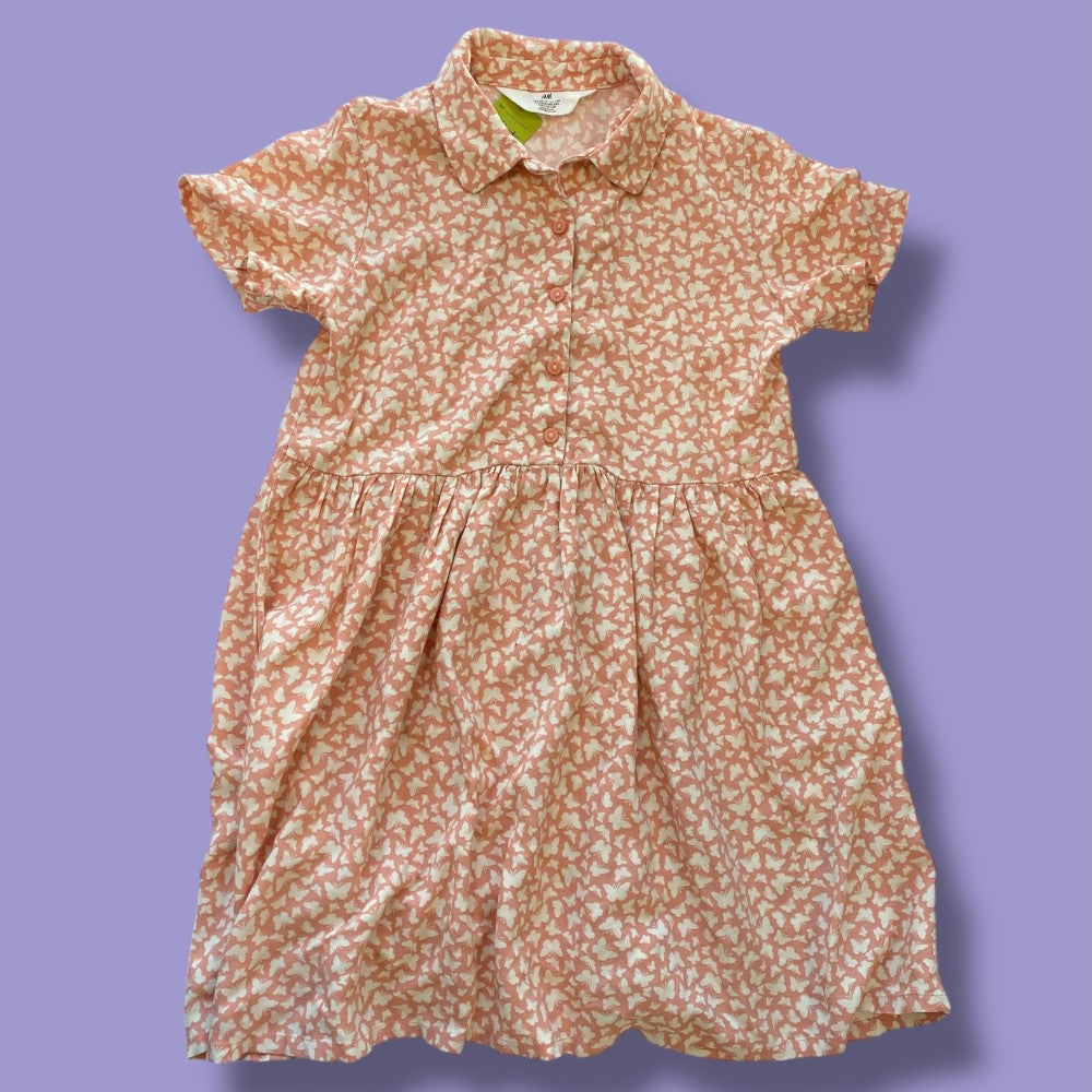 h&amp;M butterfly dress 7-8y