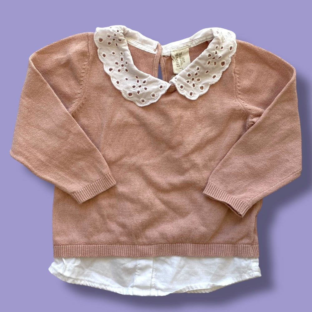 h&amp;M collared sweater 9-12m