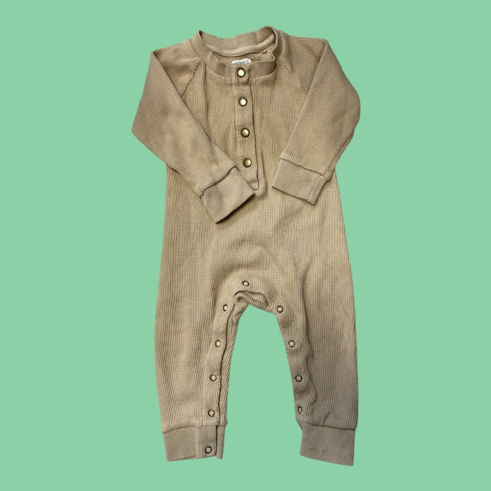 kidwild waffle romper 6-12m