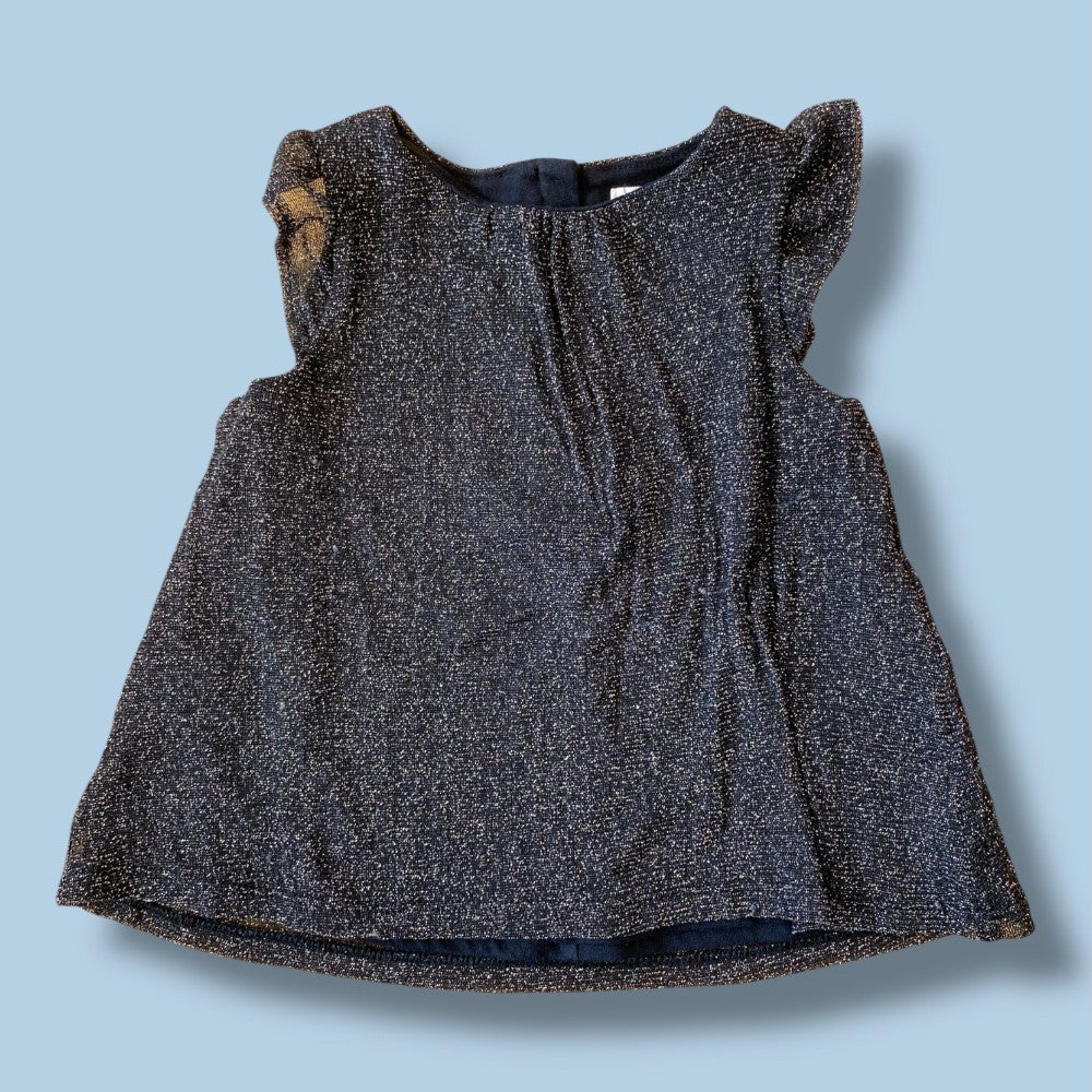 Joe Fresh Black Sparkly Dress 3-6m