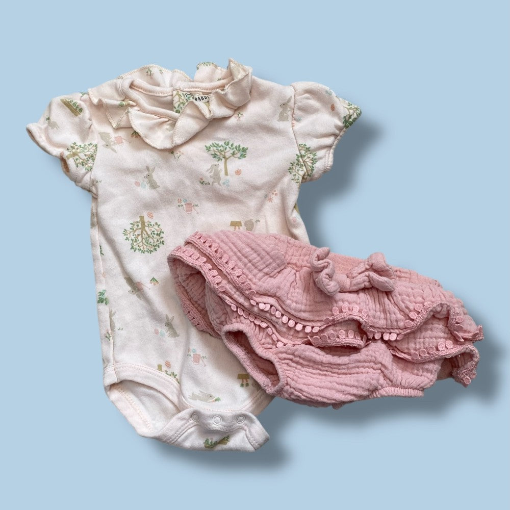 rabbit bear rabbit set 3-6m