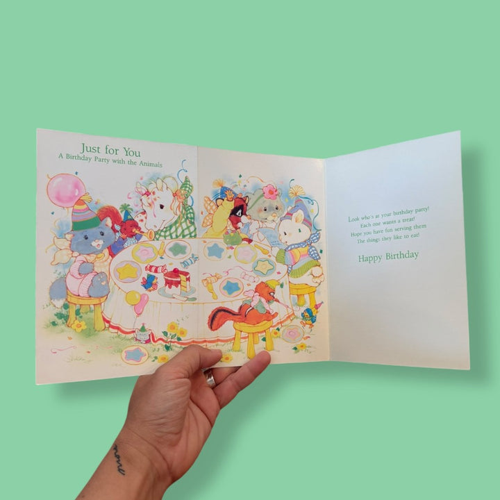 Vintage Card - Party with Animals