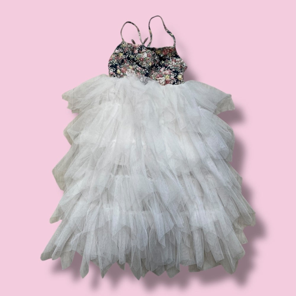 white tulle dress 2y