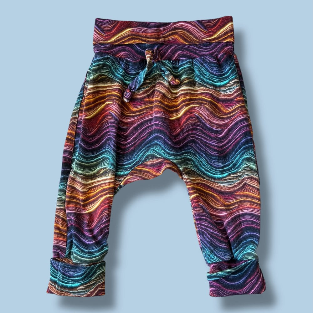 lily&amp;frank grow pants 3-12m tie dye