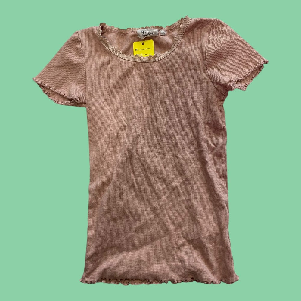 Wheat Ribbed Tee 7Y