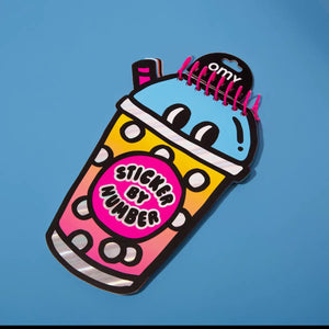 Omy Sticker by Number Book - Bubble Tea