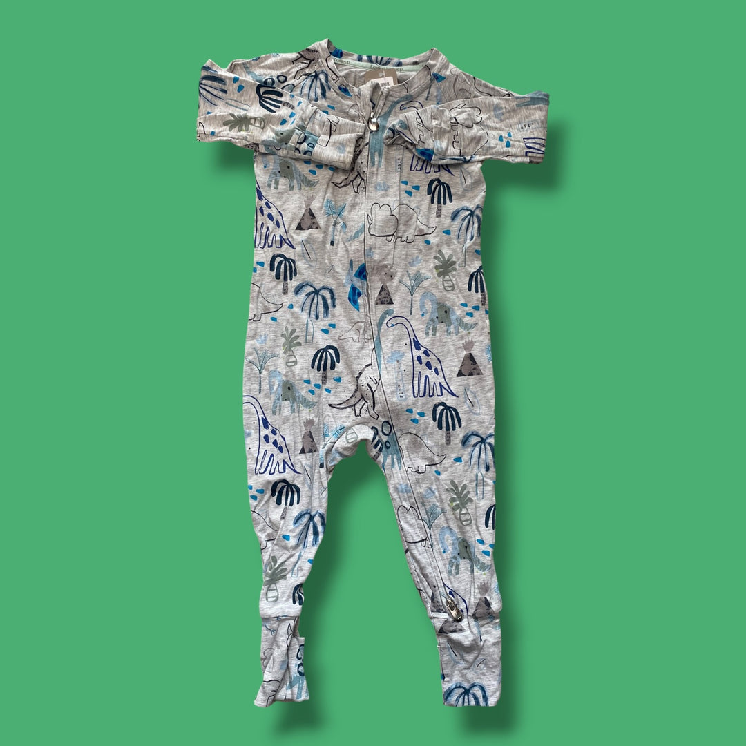 grey Loulou Lollipop dino sleeper, 18-24m