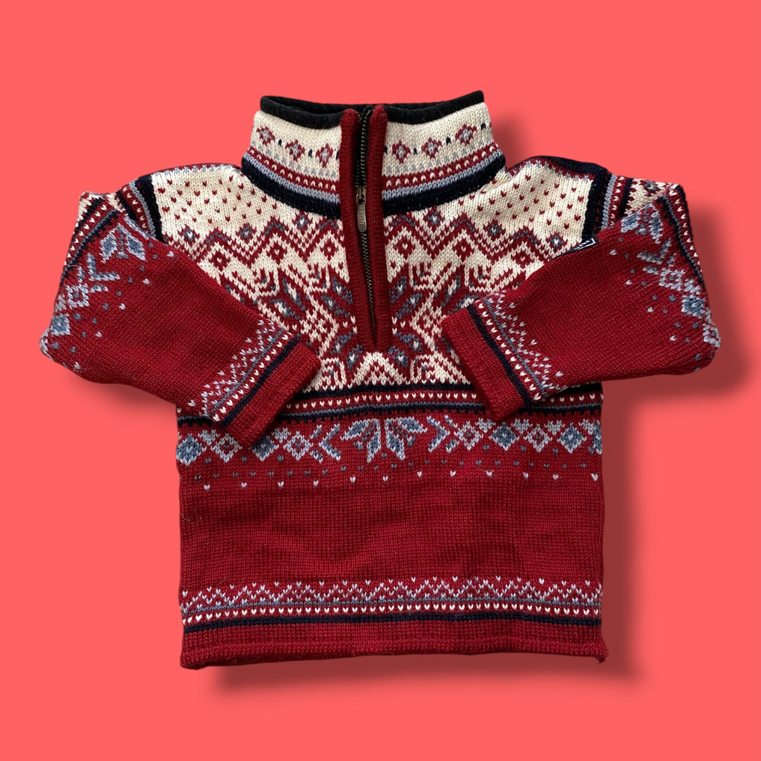 red dale norway chunky knit sweater, 2Y