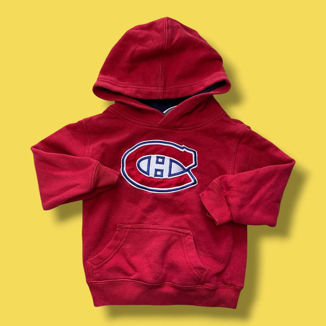 red NHL habs hoodie, 3Y