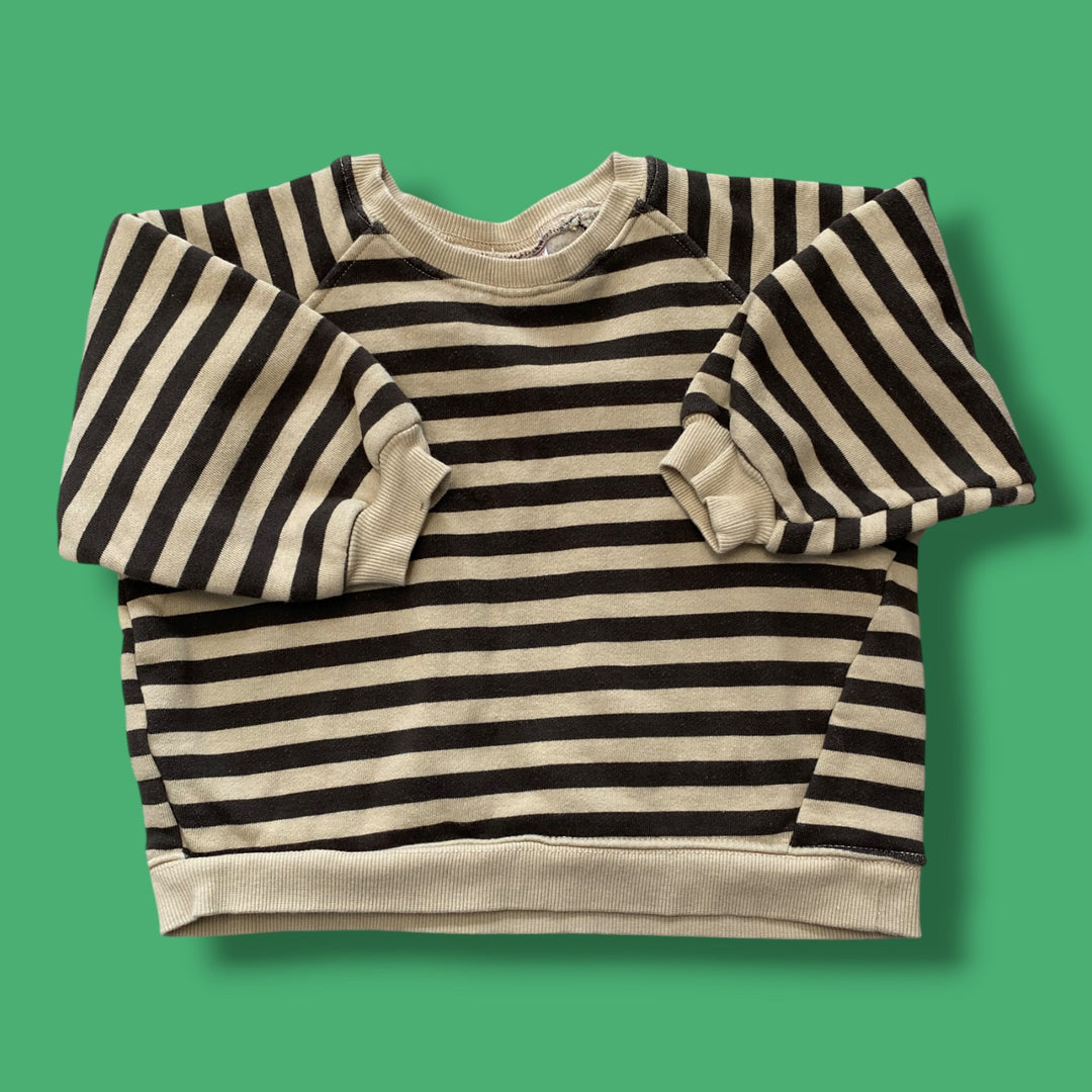 tan Zara striped sweater, 4Y