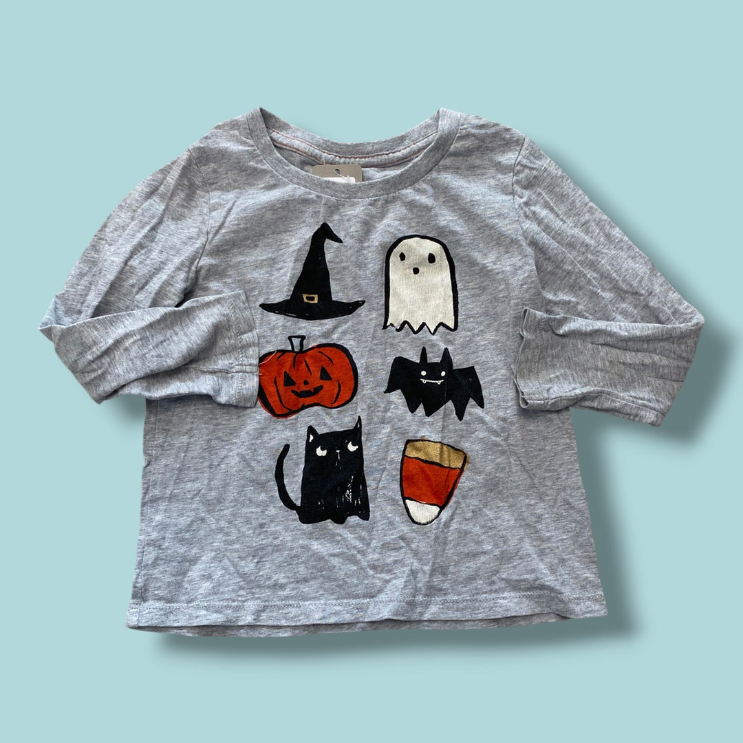 grey Gymboree halloween long sleeve, 3Y