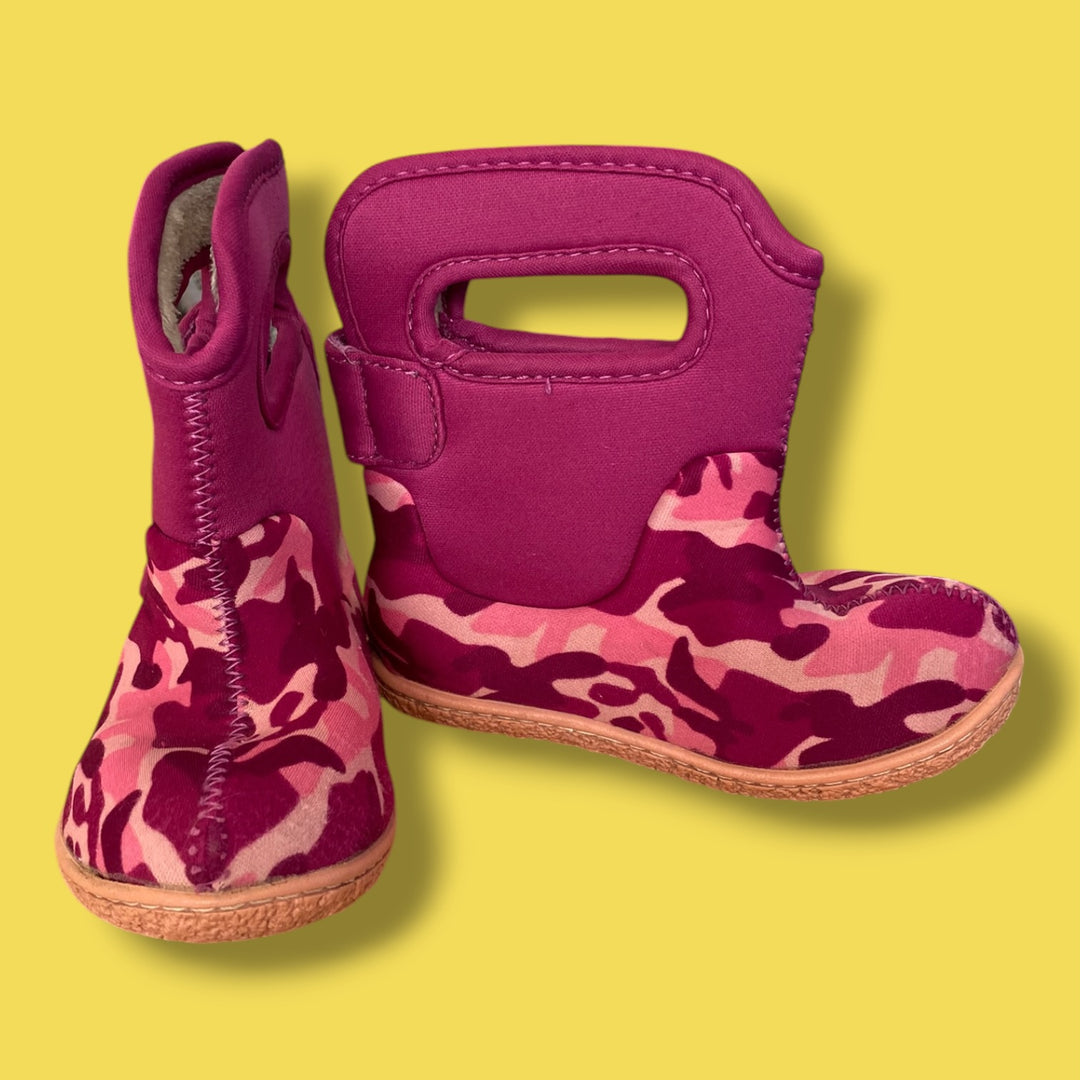 pink bogs waterproof boots, 7.0