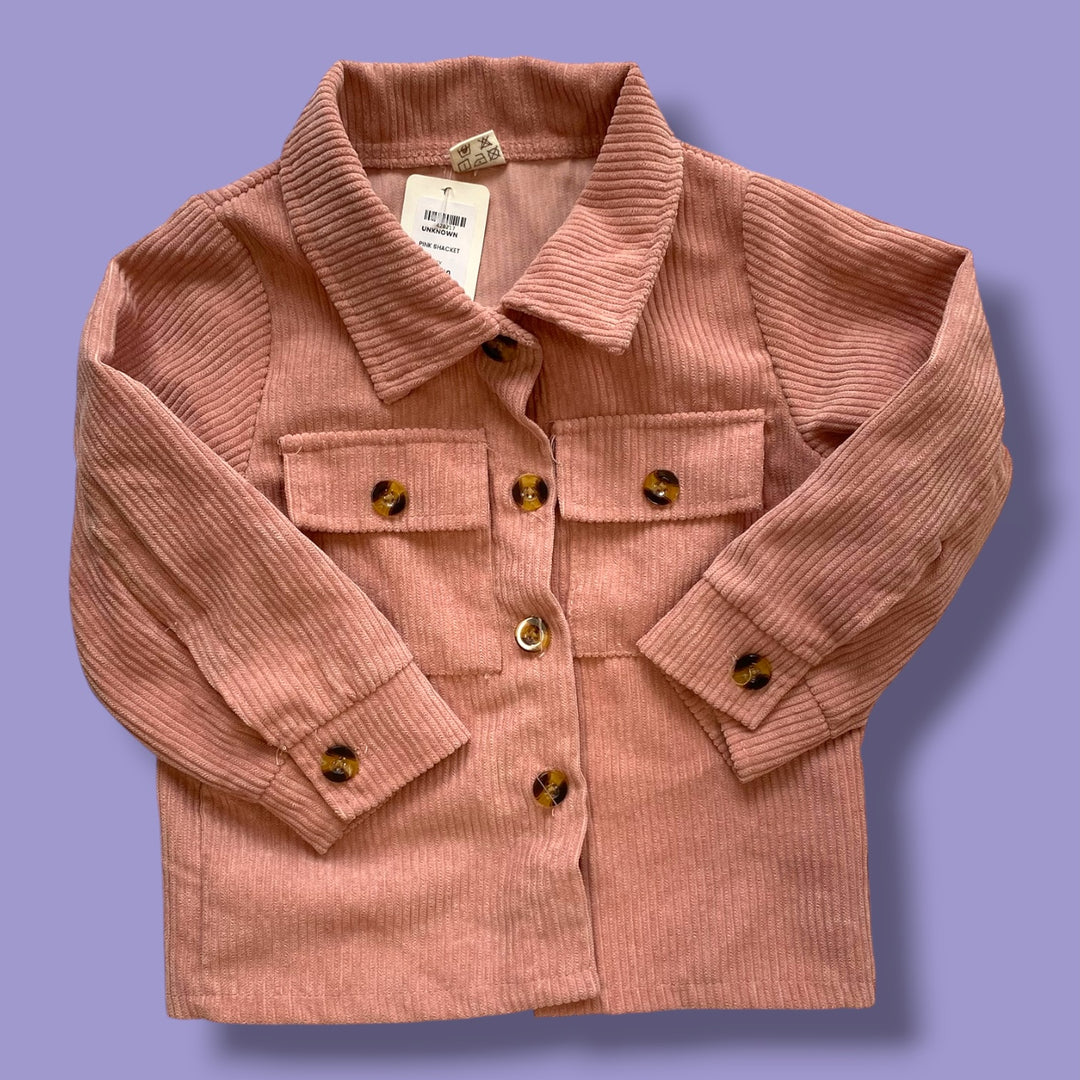 Pink Unknown Shacket, 4Y