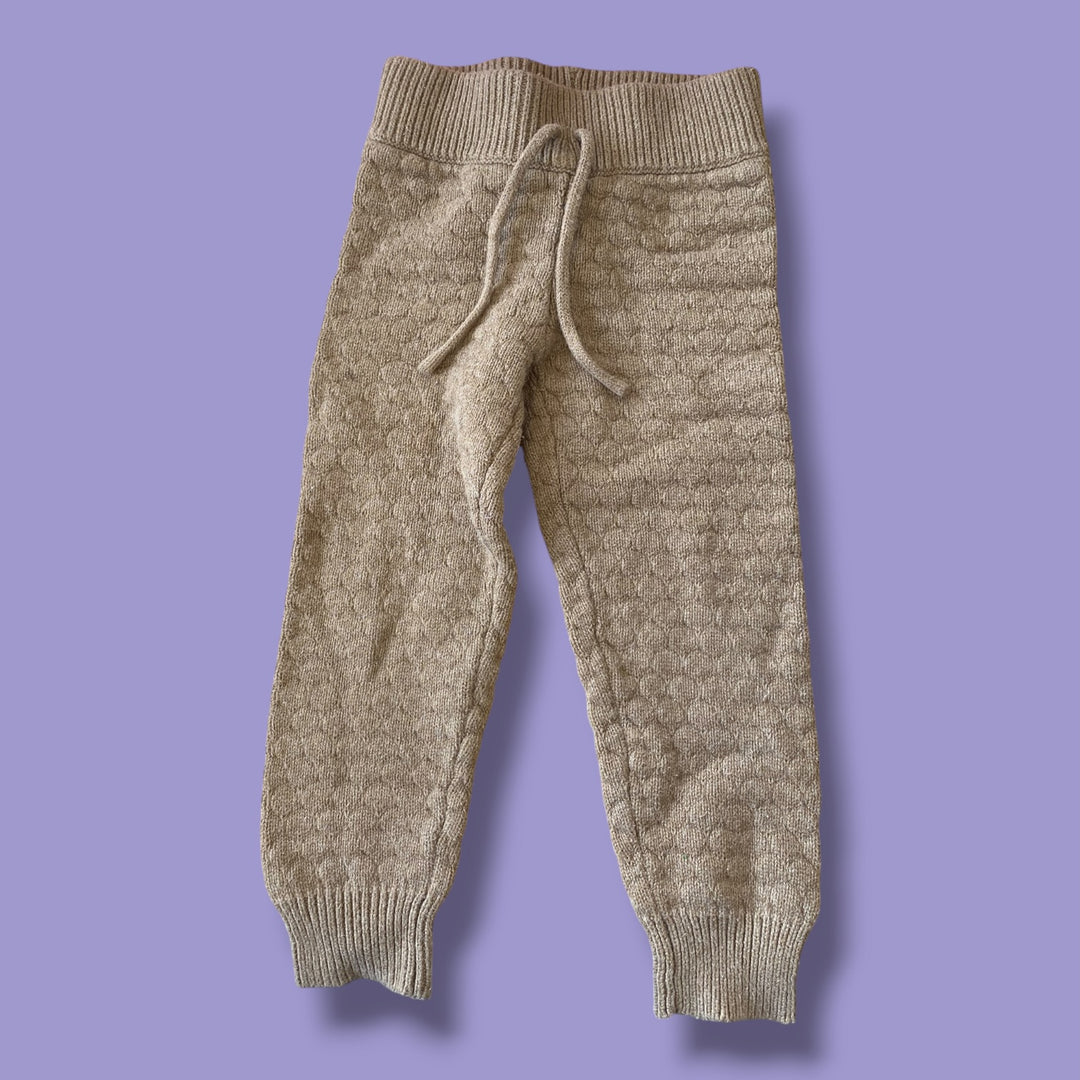 brown Jamie Kay knit pants, 3Y