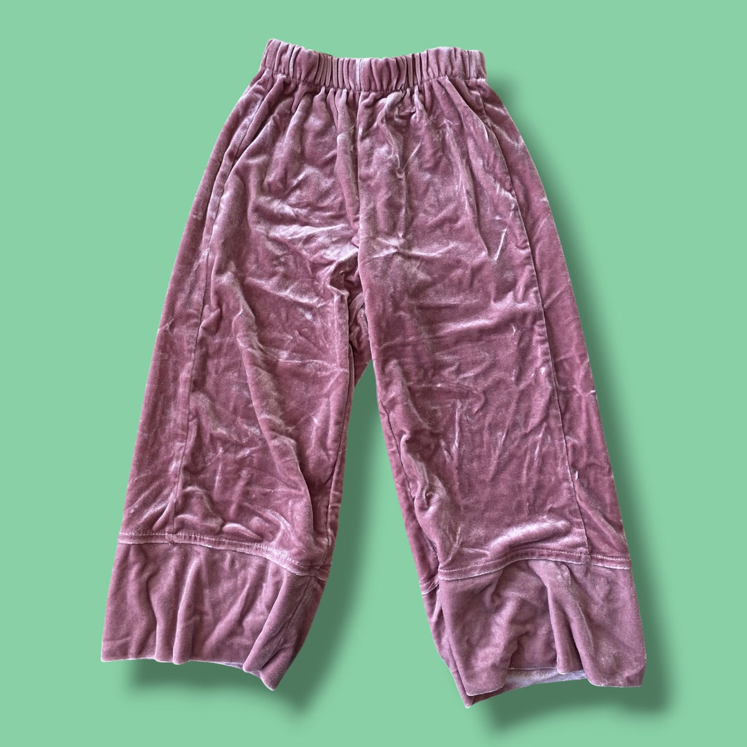 pink Zara velour pants, 4Y