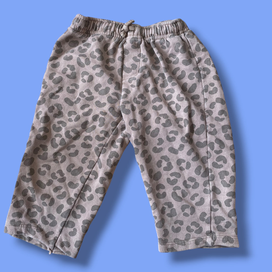 brown Zara lepoard print Joggers, 3Y