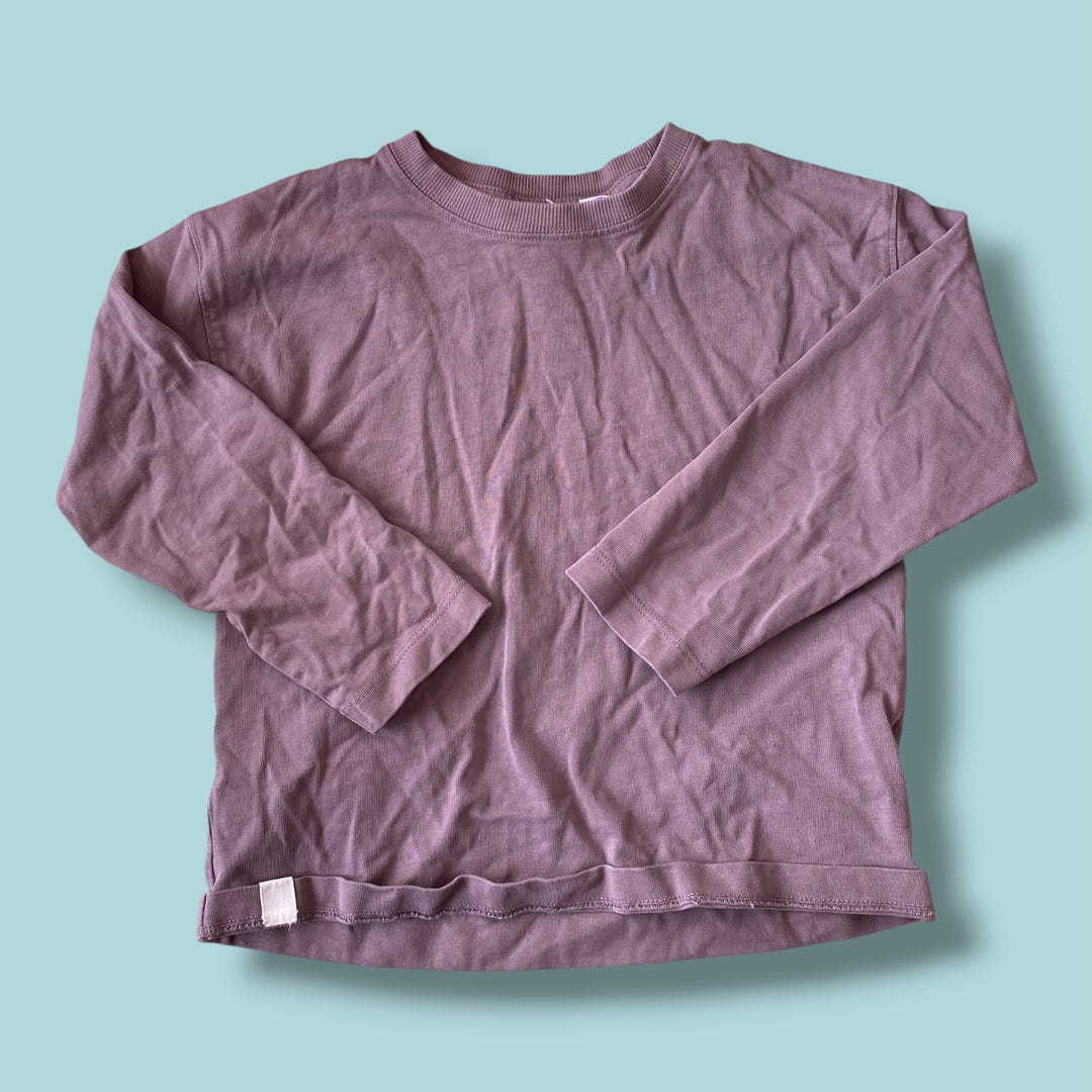 mauve Zara long sleeve, 6Y