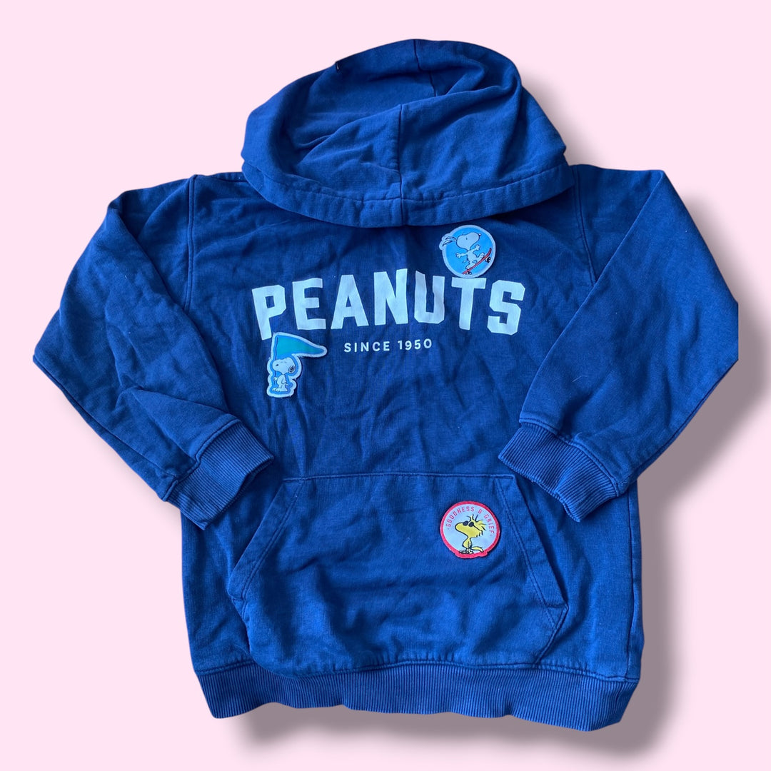 Blue H&amp;M peanuts hoodie, 6-8y