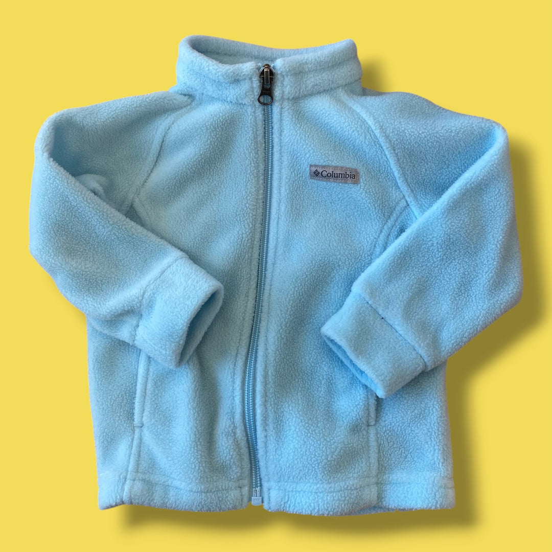 Blue Columbia fleece zip up, 12-18m