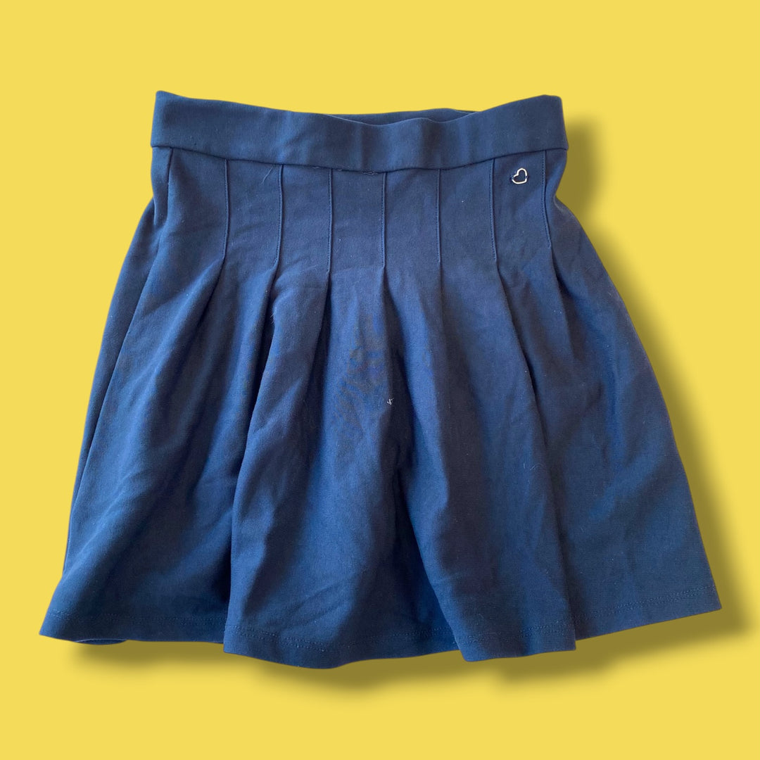 navy zara skirt, 11-12y