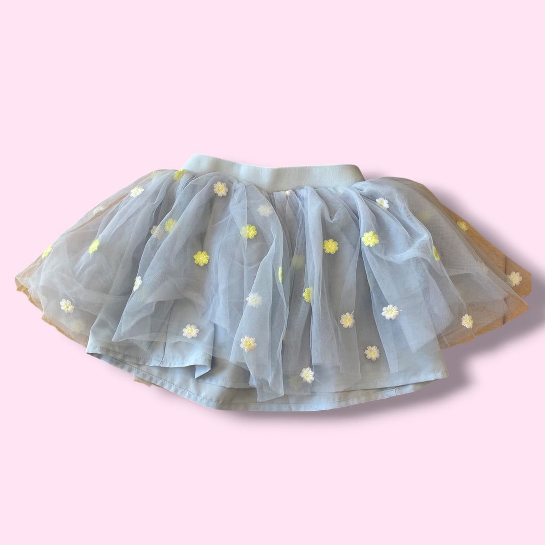 Blue Cat &amp; Jack floral tulle skirt, 3Y