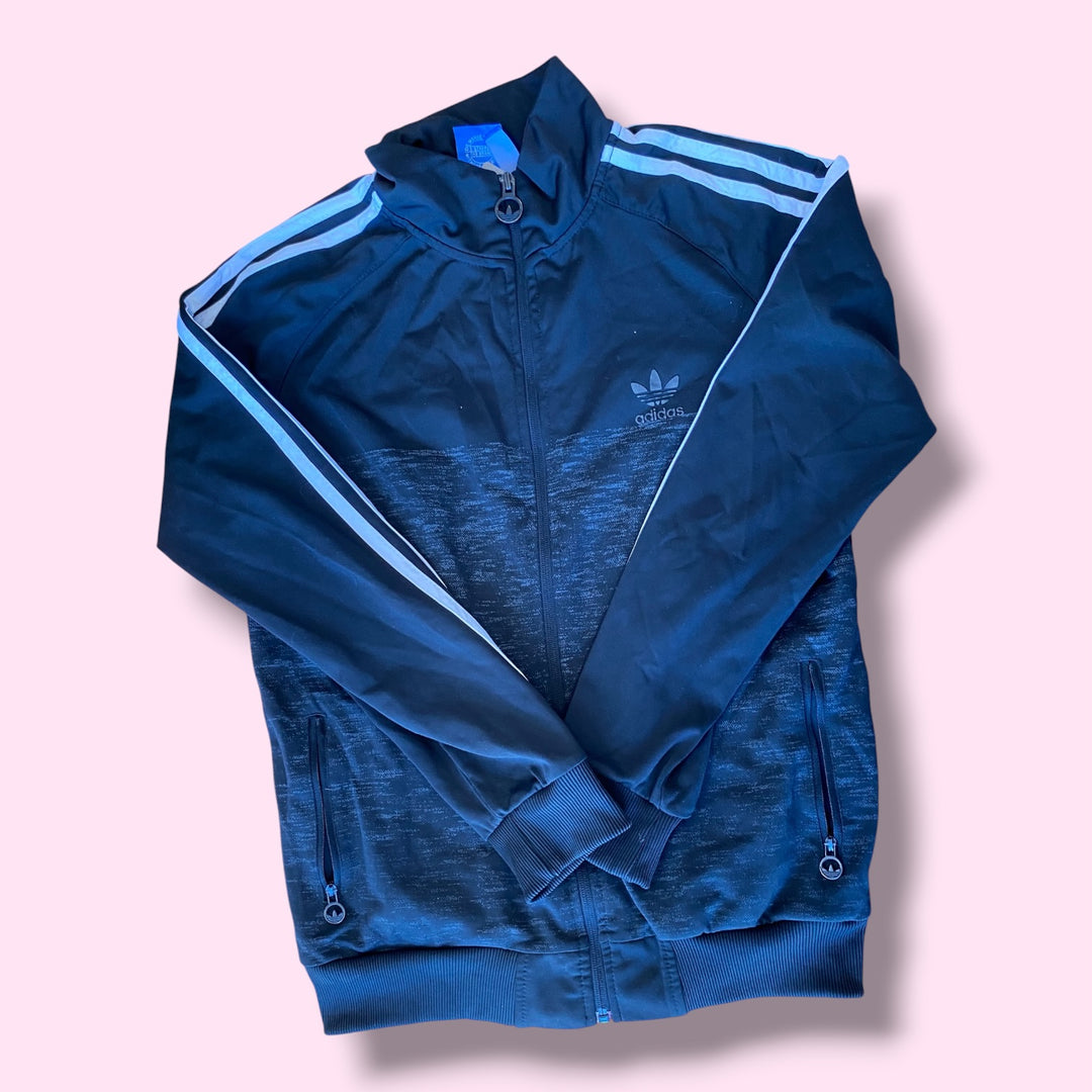 Black Adidas Zip Up, 10Y