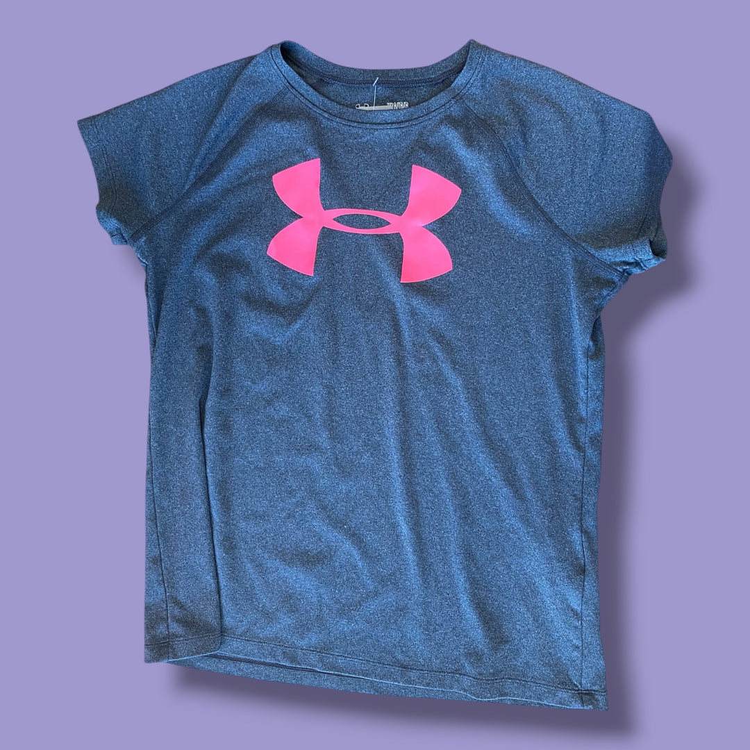 Grey Under Armour athletic tee, 10Y