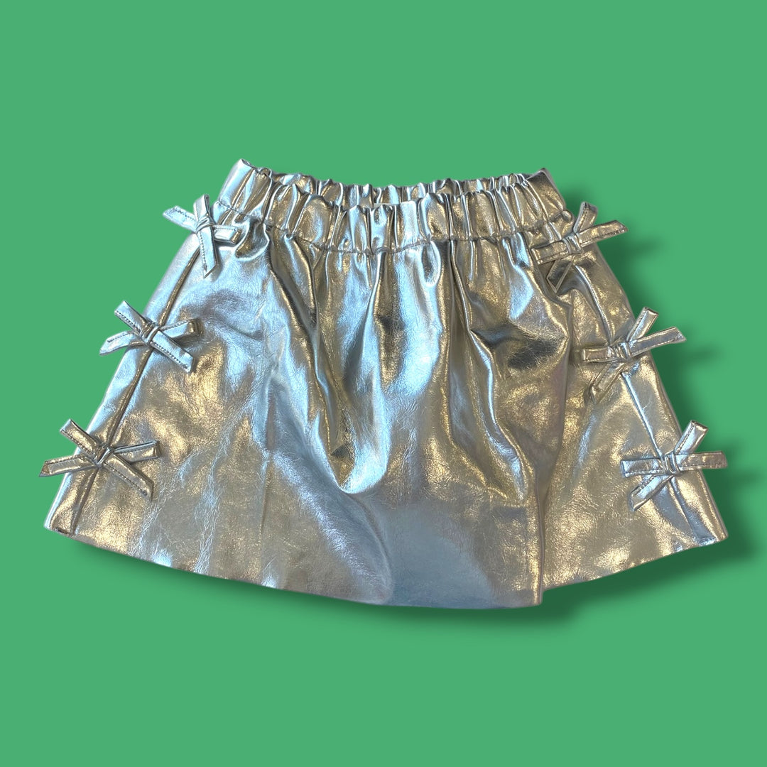 silver zara skirt, 5Y