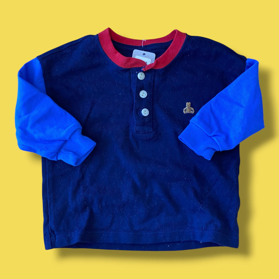 Blue Gap colour block long, 12-18m
