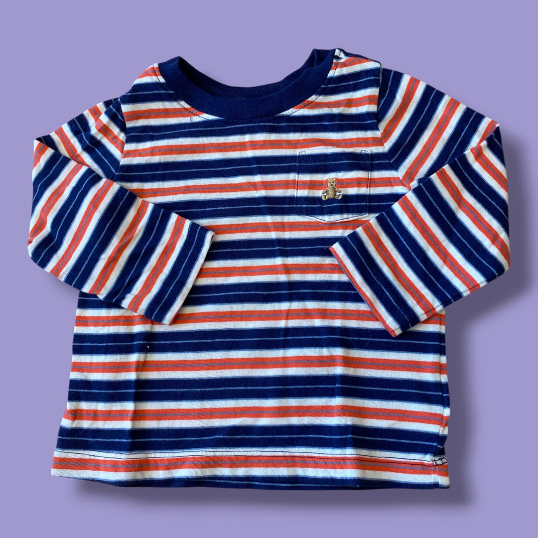 orange Gap striped pocket long, 12-18m