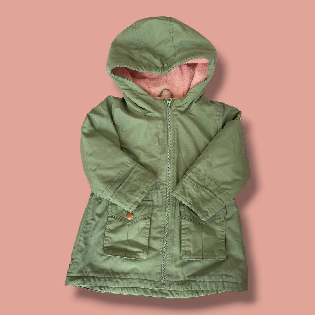 green Oshkosh spring jacket, 2t