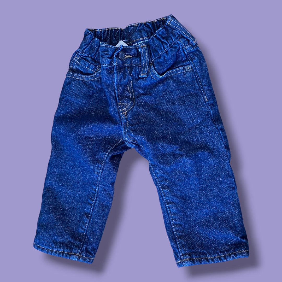 navy Gap denim pants, 12-18m