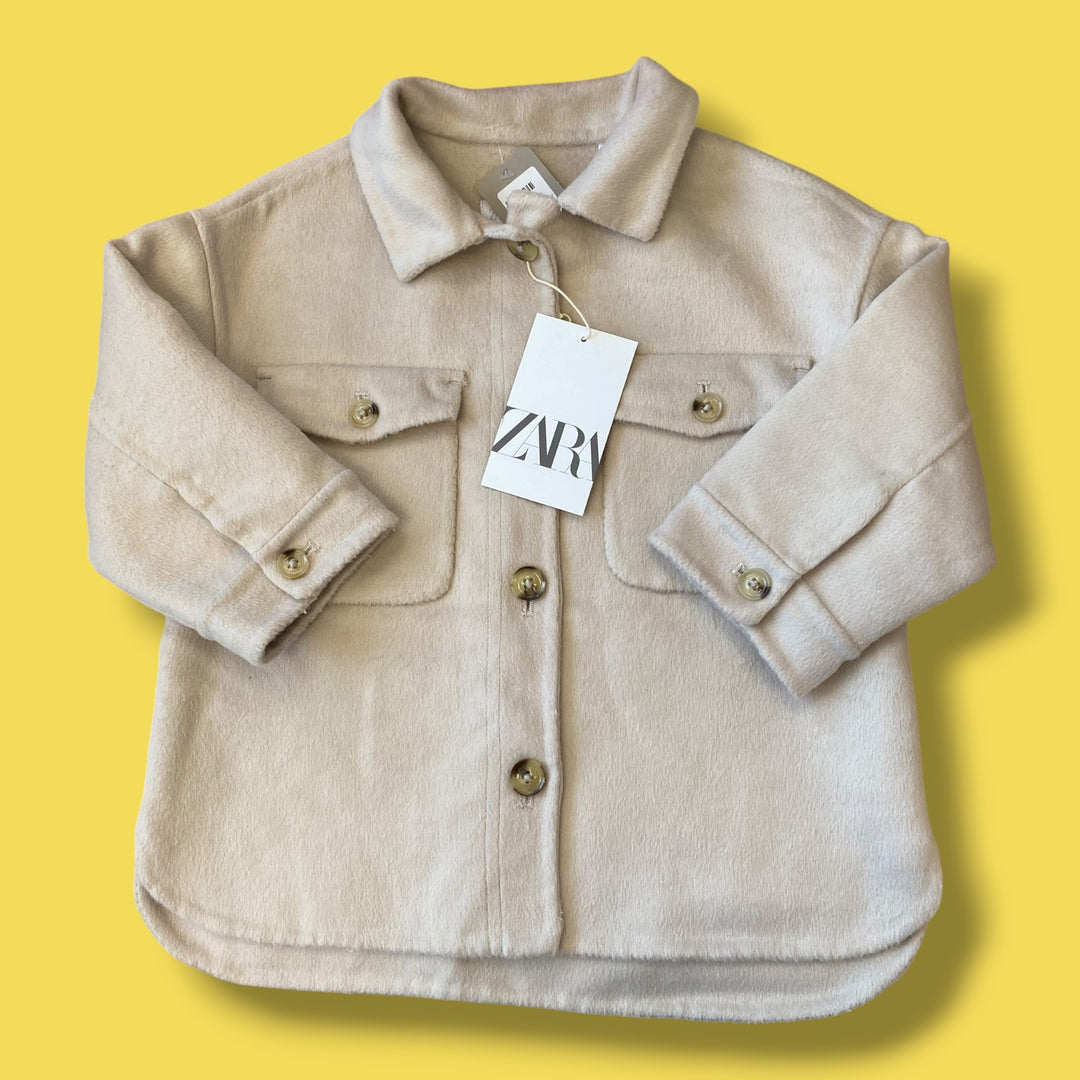 pink Zara NWT shacket, 18-24m
